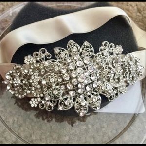 Floral ribbon headband (2)